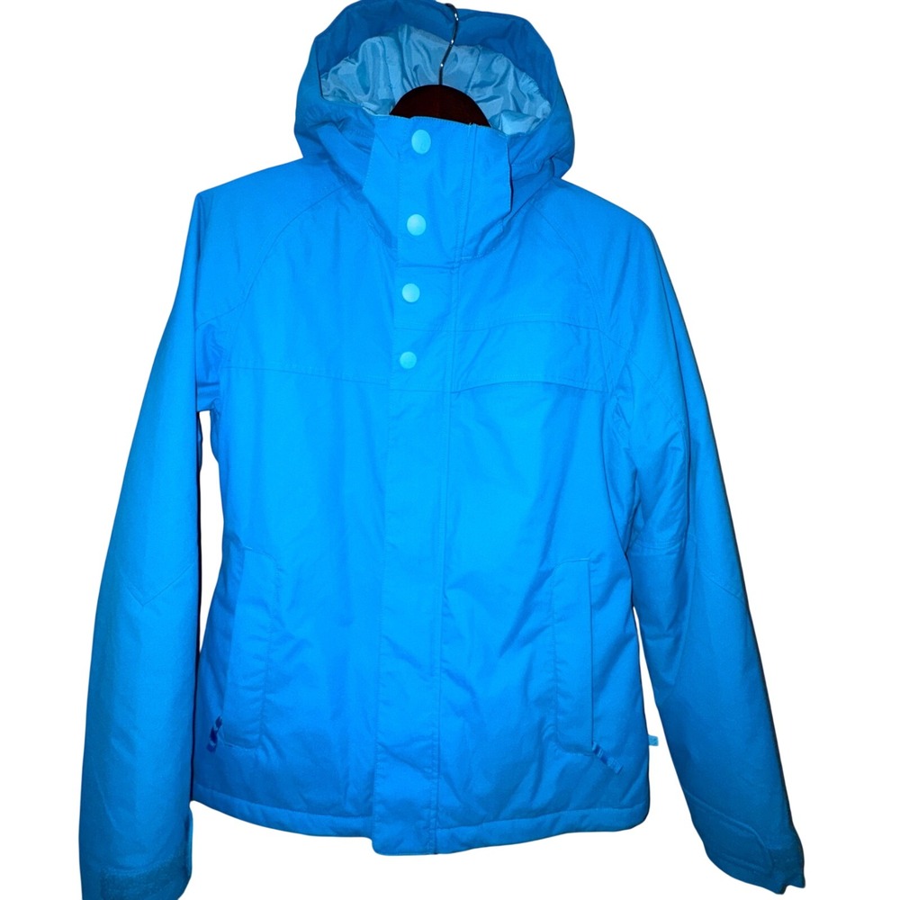 Burton Jet‎ Set Snowboard Jacket Womens Large Bond Blue Excellent DRYRIDE Zip